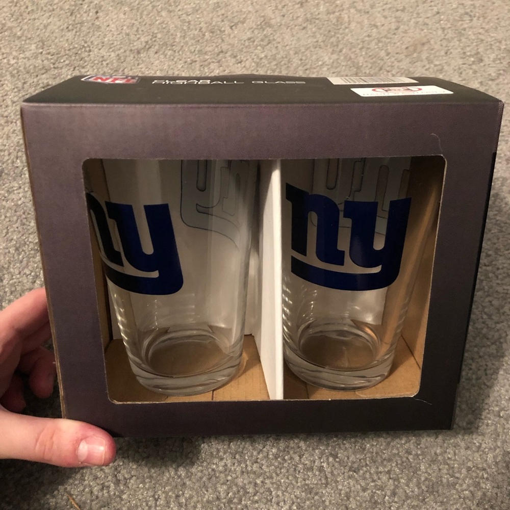 NWT NY GIANTS 🏈 Pint Glasses 🍺 - Picture 2 of 6